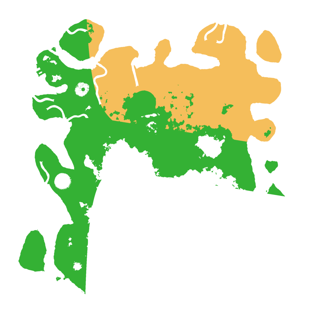 Biome Rust Map: Procedural Map, Size: 3500, Seed: 51548