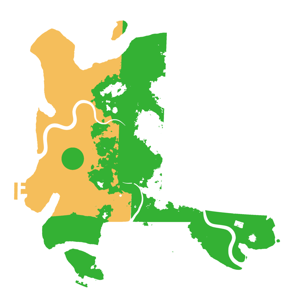Biome Rust Map: Procedural Map, Size: 3500, Seed: 508771600