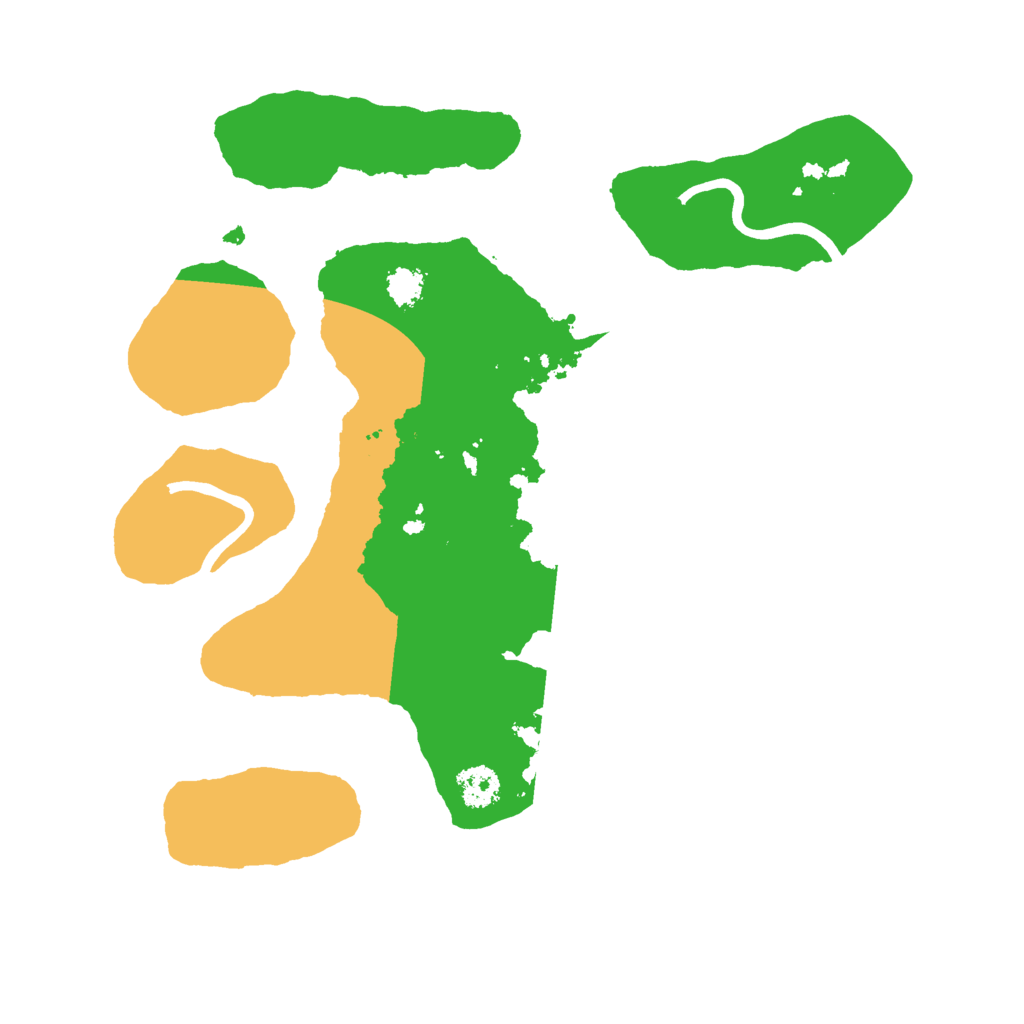 Biome Rust Map: Procedural Map, Size: 2500, Seed: 1316