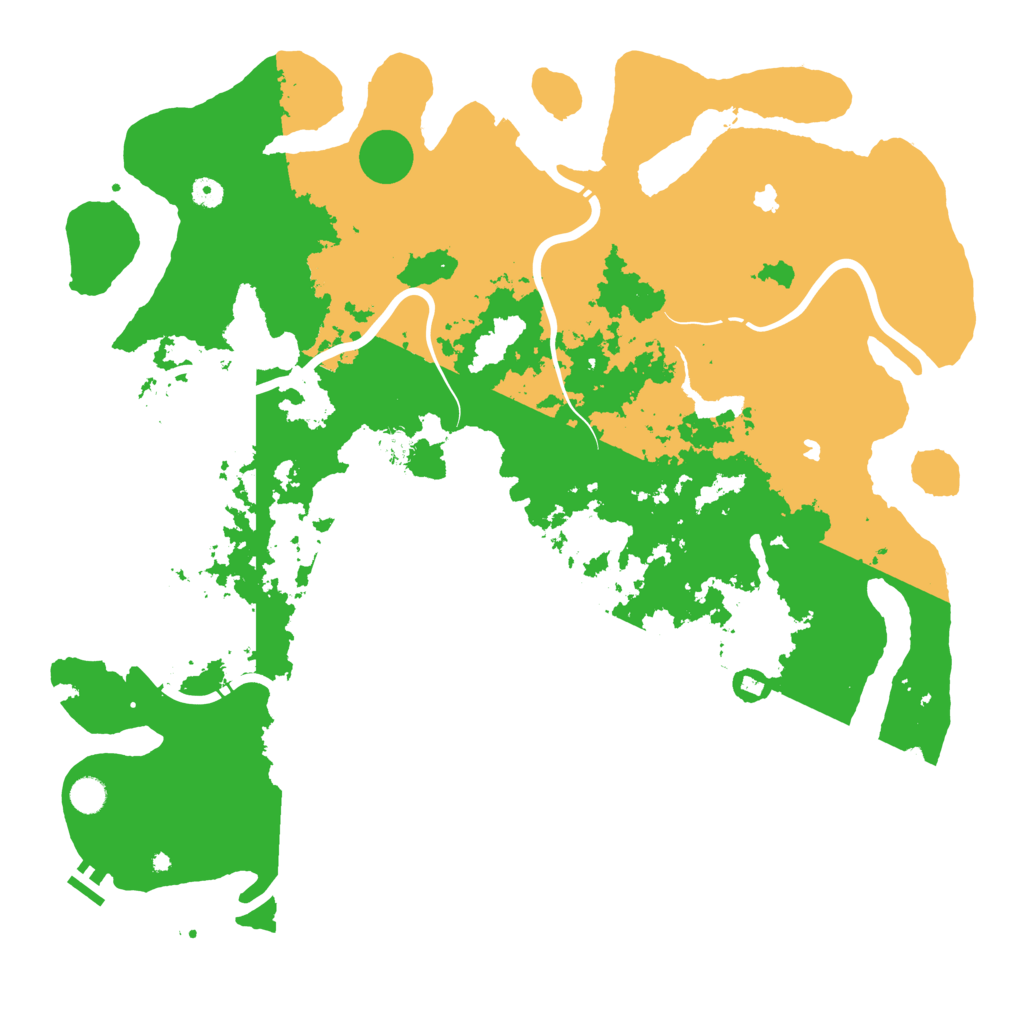Biome Rust Map: Procedural Map, Size: 5000, Seed: 345434