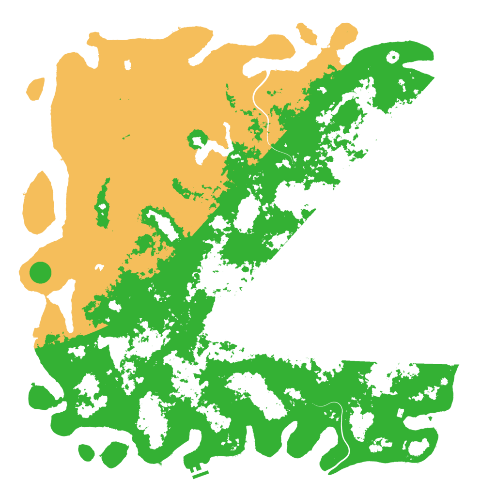 Biome Rust Map: Procedural Map, Size: 6000, Seed: 622239521