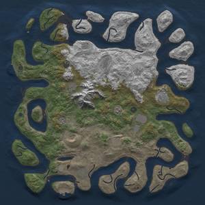 Thumbnail Rust Map: Procedural Map, Size: 5000, Seed: 78895121, 19 Monuments