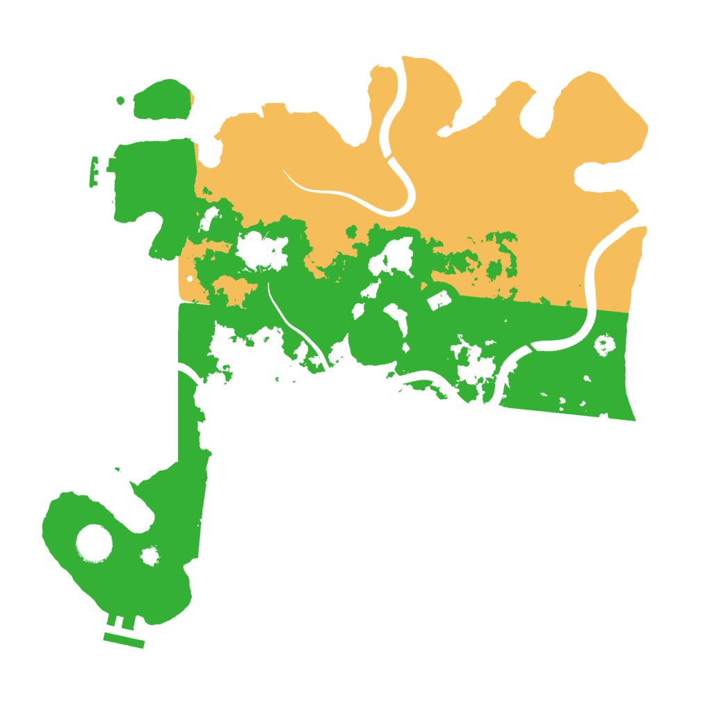 Biome Rust Map: Procedural Map, Size: 3500, Seed: 540557