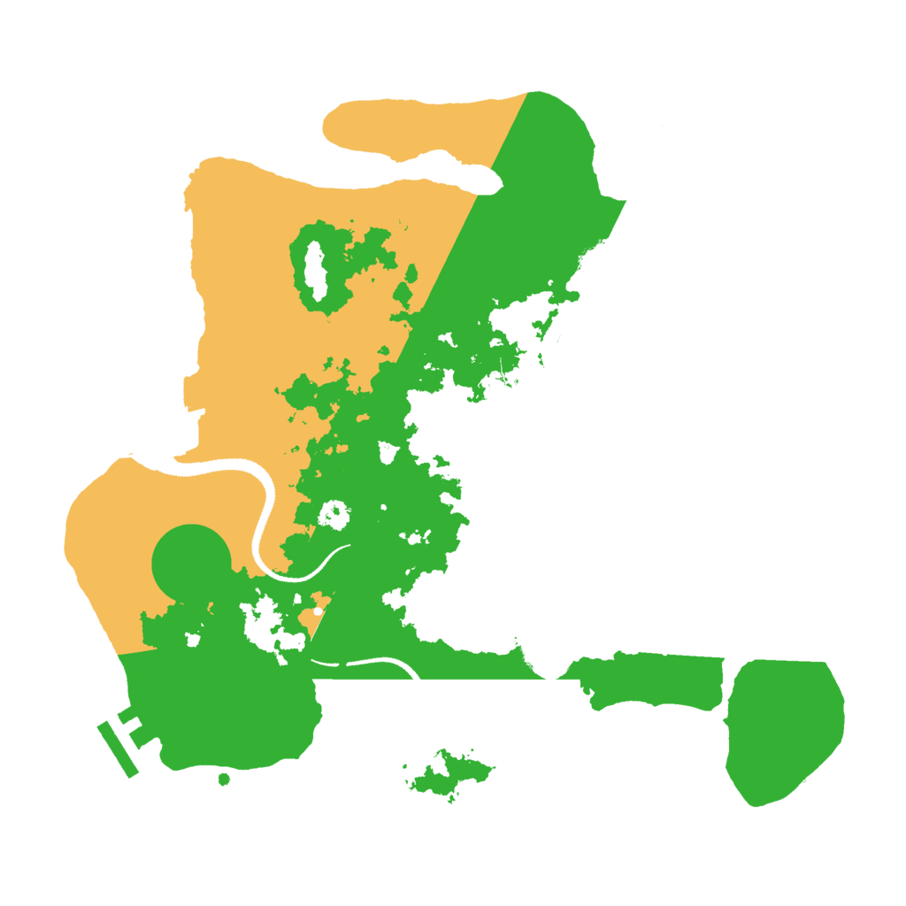 Biome Rust Map: Procedural Map, Size: 3000, Seed: 842663335