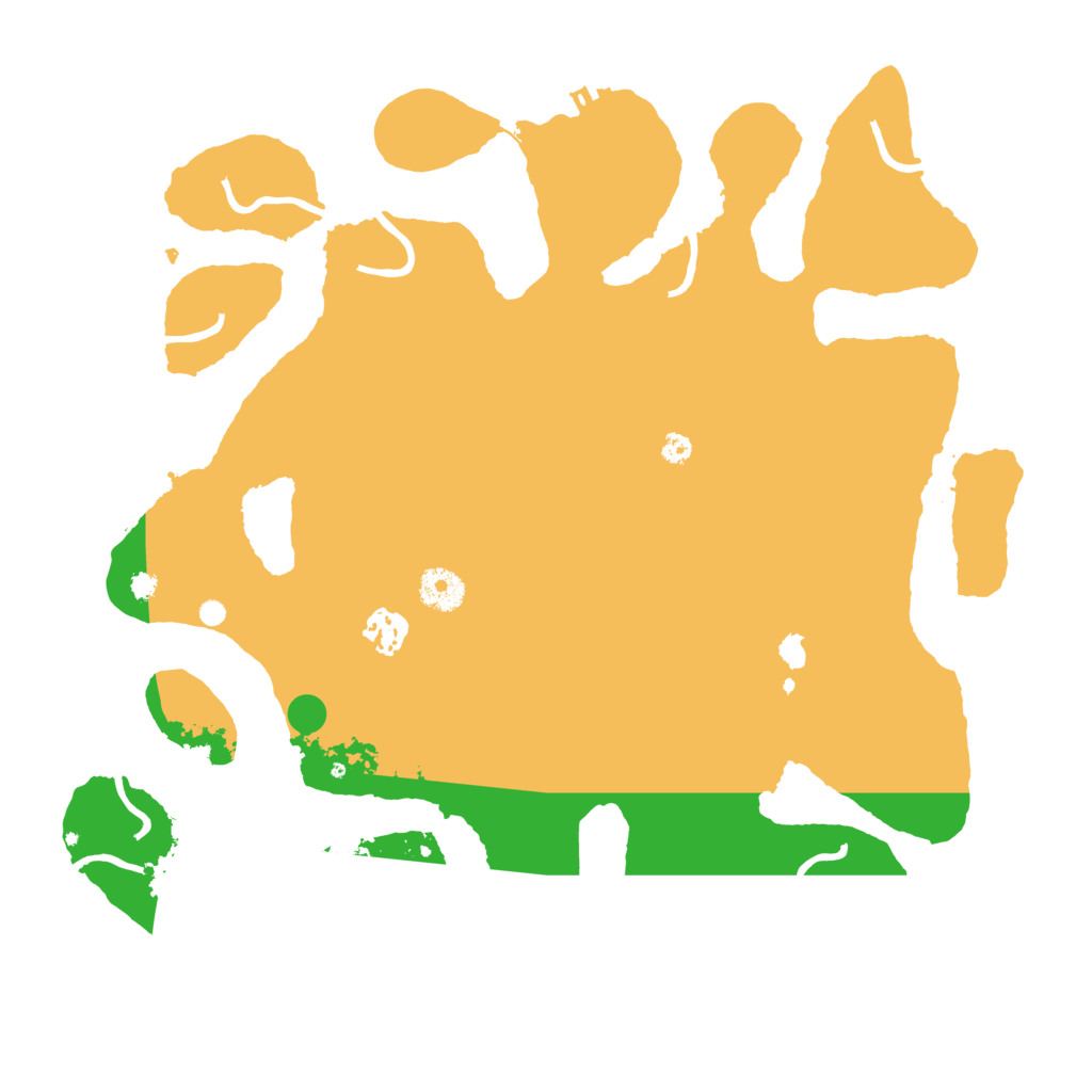 Biome Rust Map: Procedural Map, Size: 3700, Seed: 540557