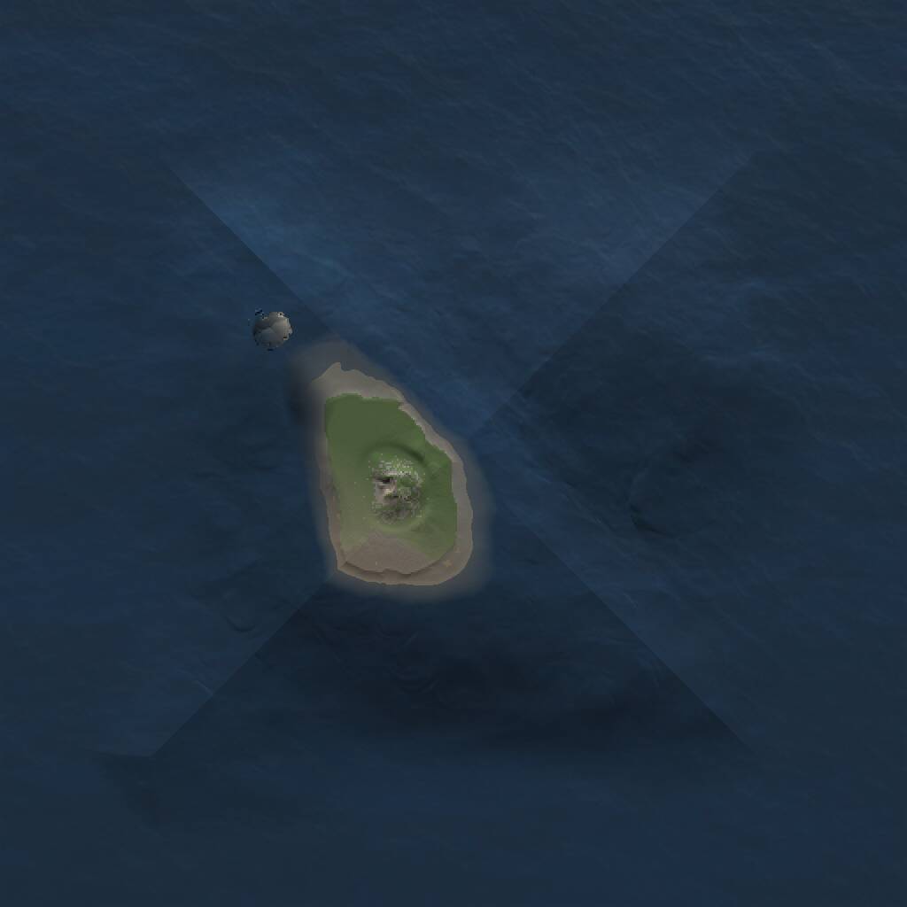 Rust Map: Procedural Map, Size: 1000, Seed: 28, 1 Monuments