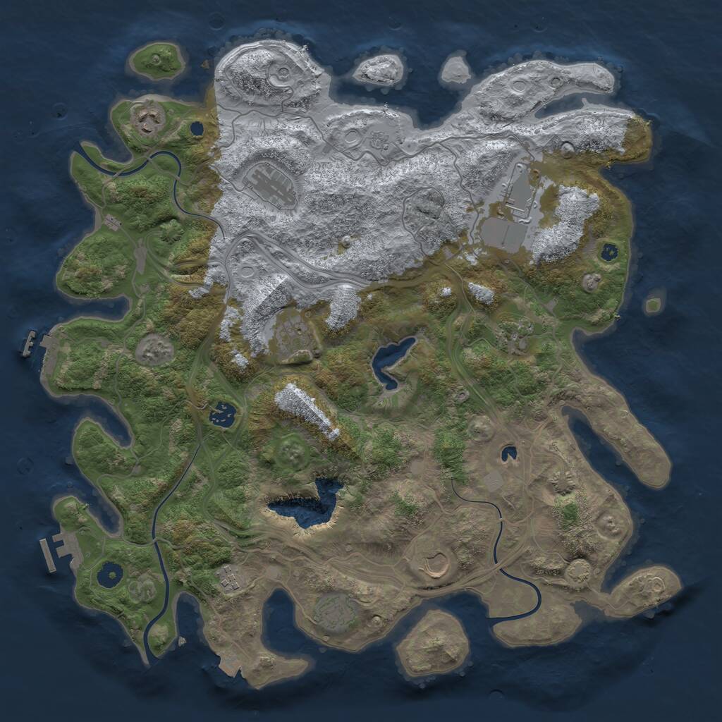 Rust Map: Procedural Map, Size: 4250, Seed: 935486737, 15 Monuments
