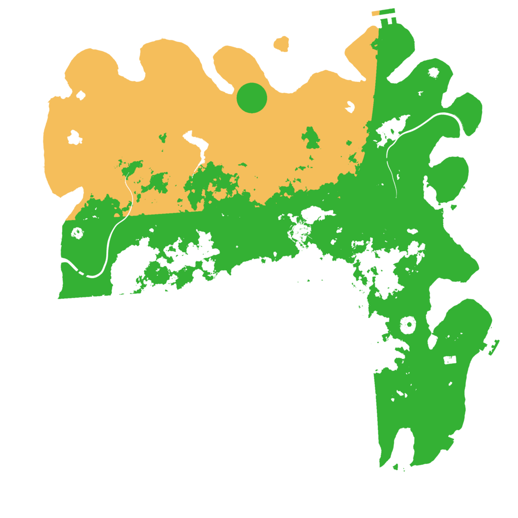Biome Rust Map: Procedural Map, Size: 4500, Seed: 830372317