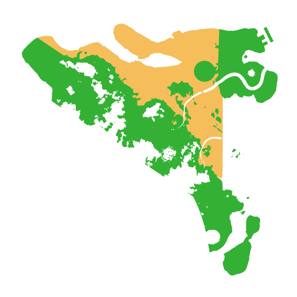 Biome Rust Map: Procedural Map, Size: 3750, Seed: 135442741