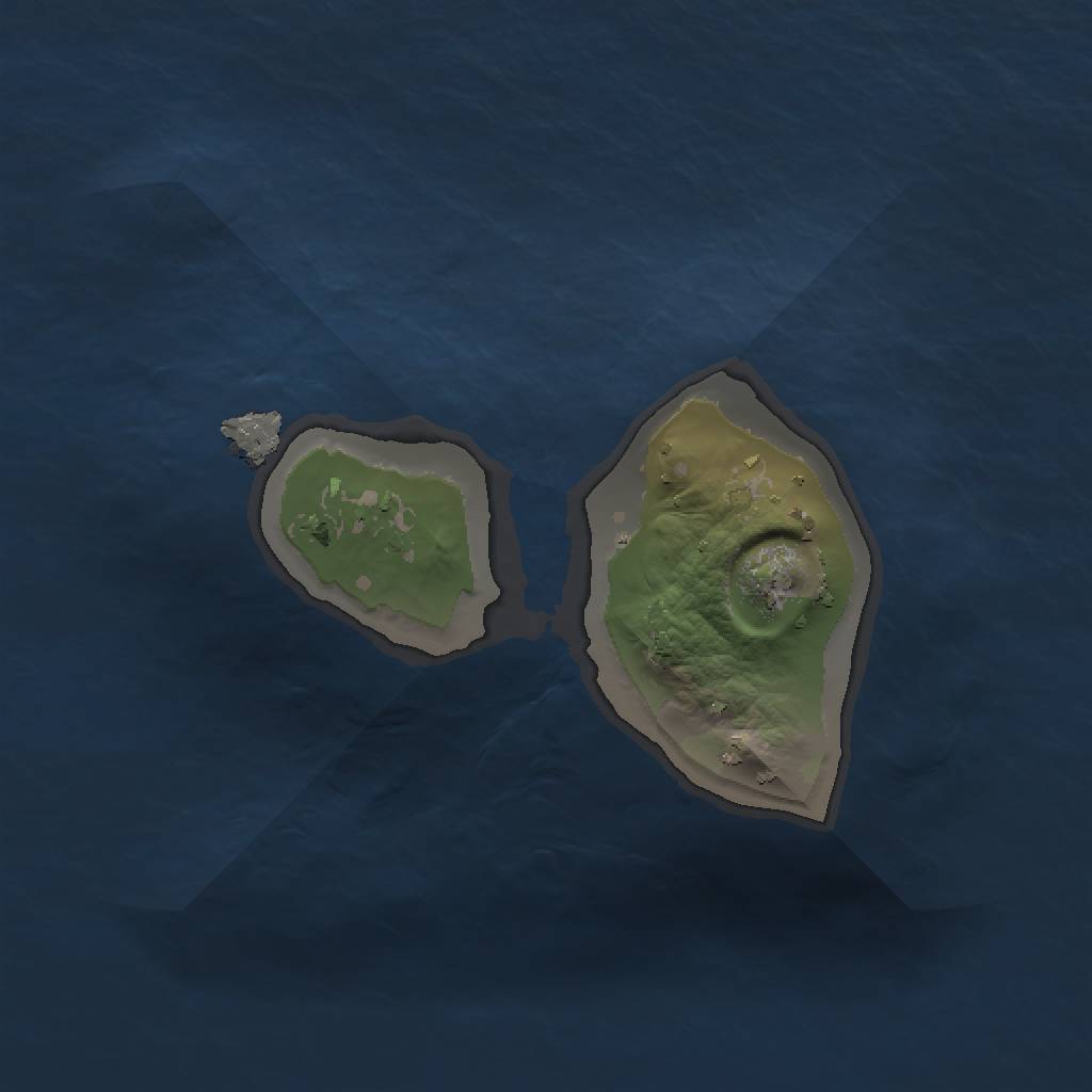 Rust Map: Procedural Map, Size: 1000, Seed: 78895121, 3 Monuments