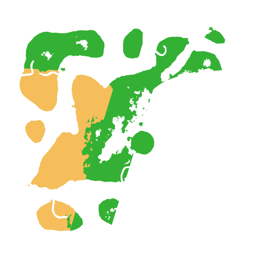 Biome Rust Map: Procedural Map, Size: 3000, Seed: 545213