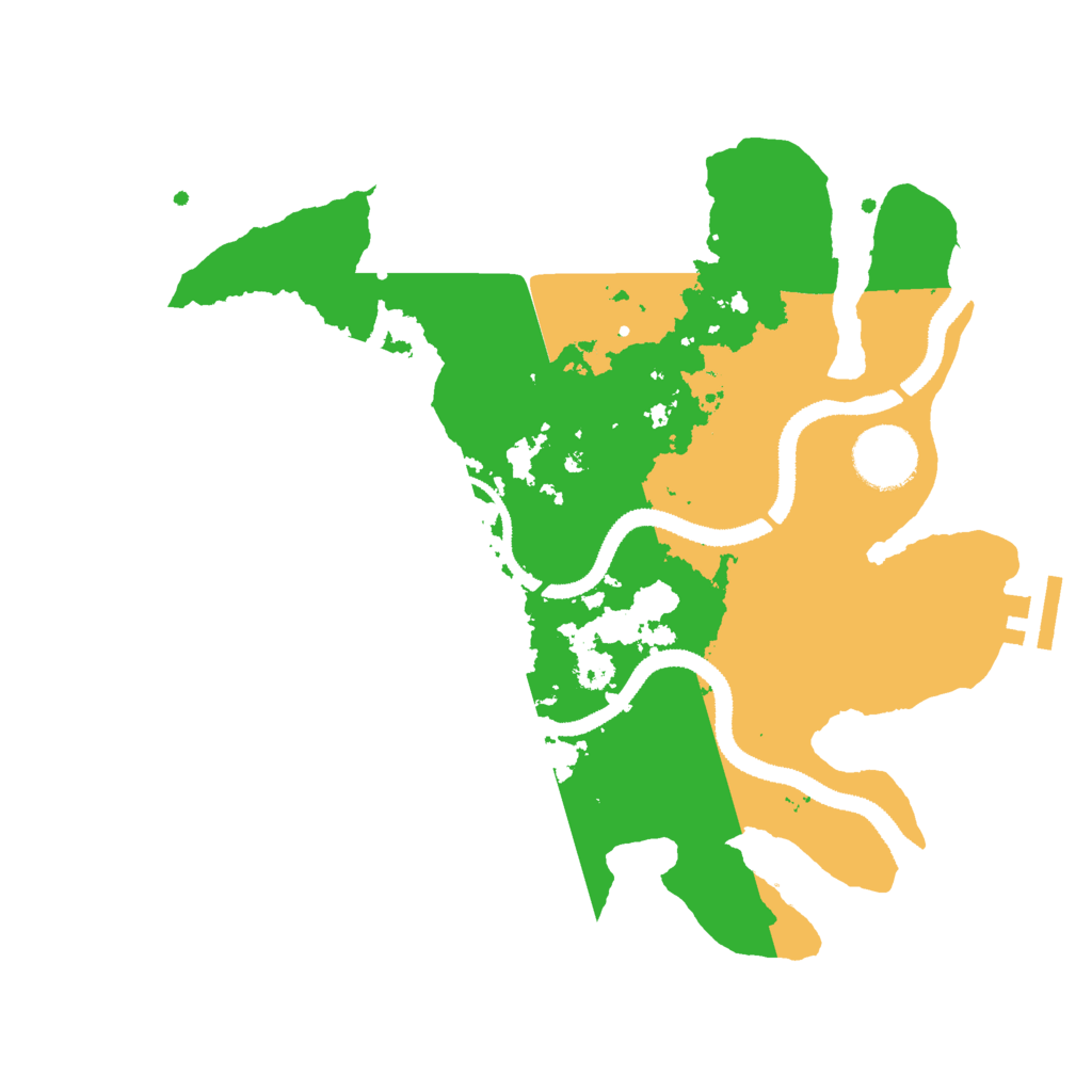 Biome Rust Map: Procedural Map, Size: 3000, Seed: 812369
