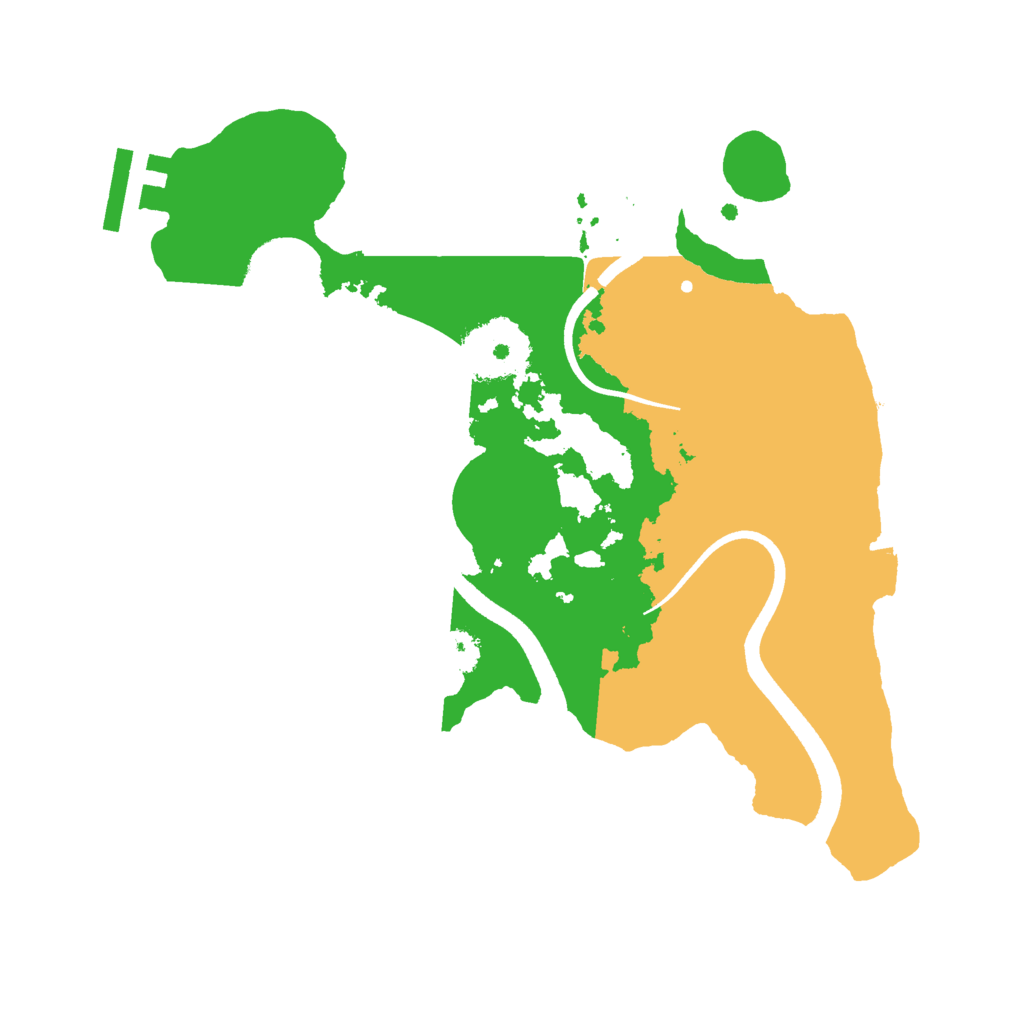 Biome Rust Map: Procedural Map, Size: 2500, Seed: 956843