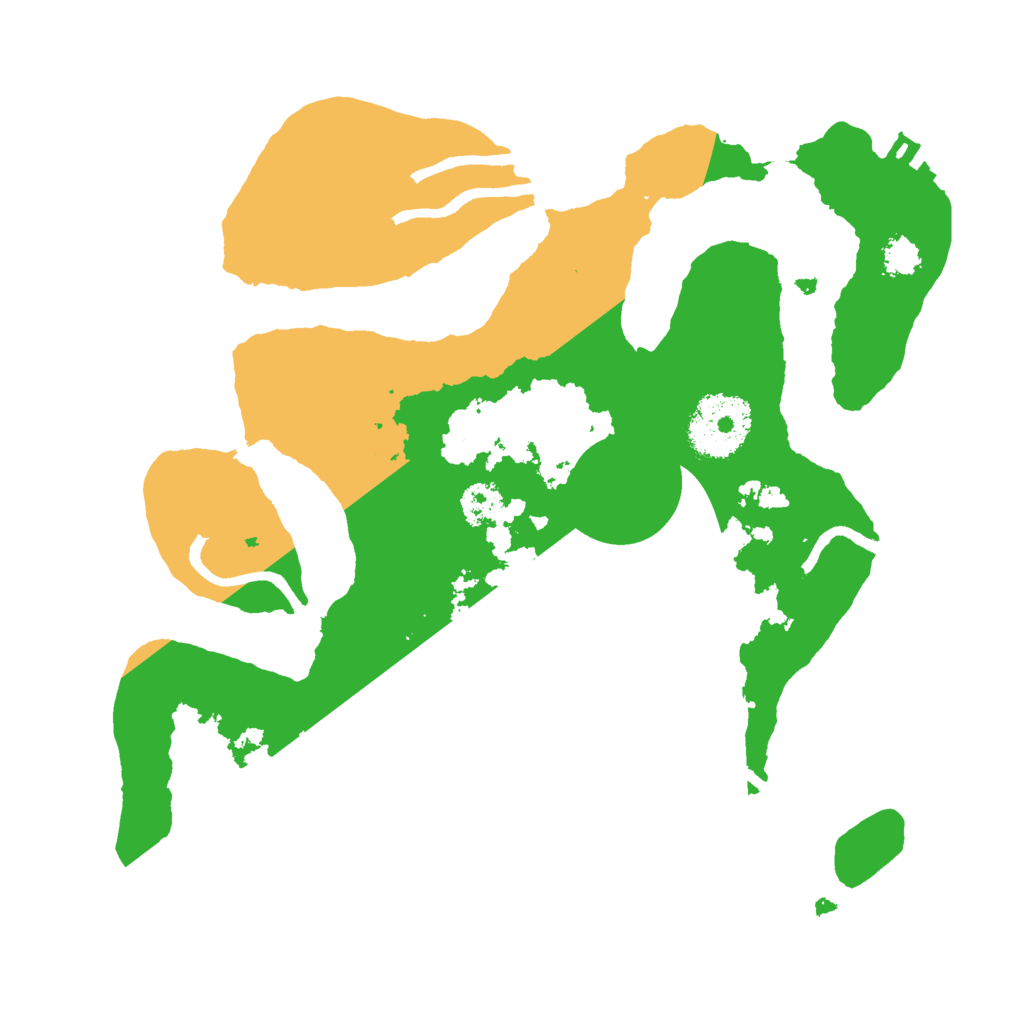 Biome Rust Map: Procedural Map, Size: 2500, Seed: 133244476