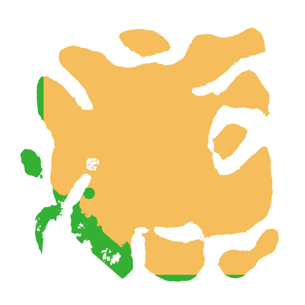 Biome Rust Map: Barren, Size: 3500, Seed: 672327104