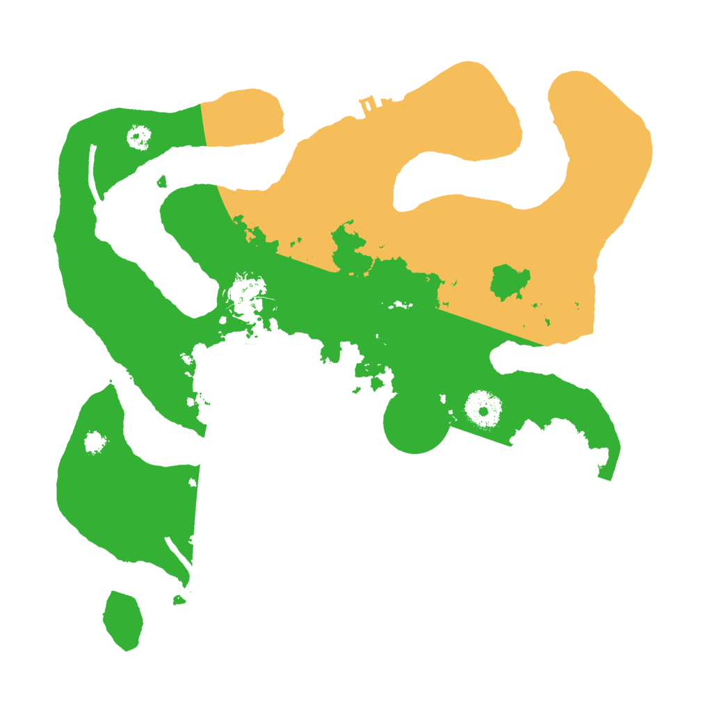 Biome Rust Map: Procedural Map, Size: 3000, Seed: 13822