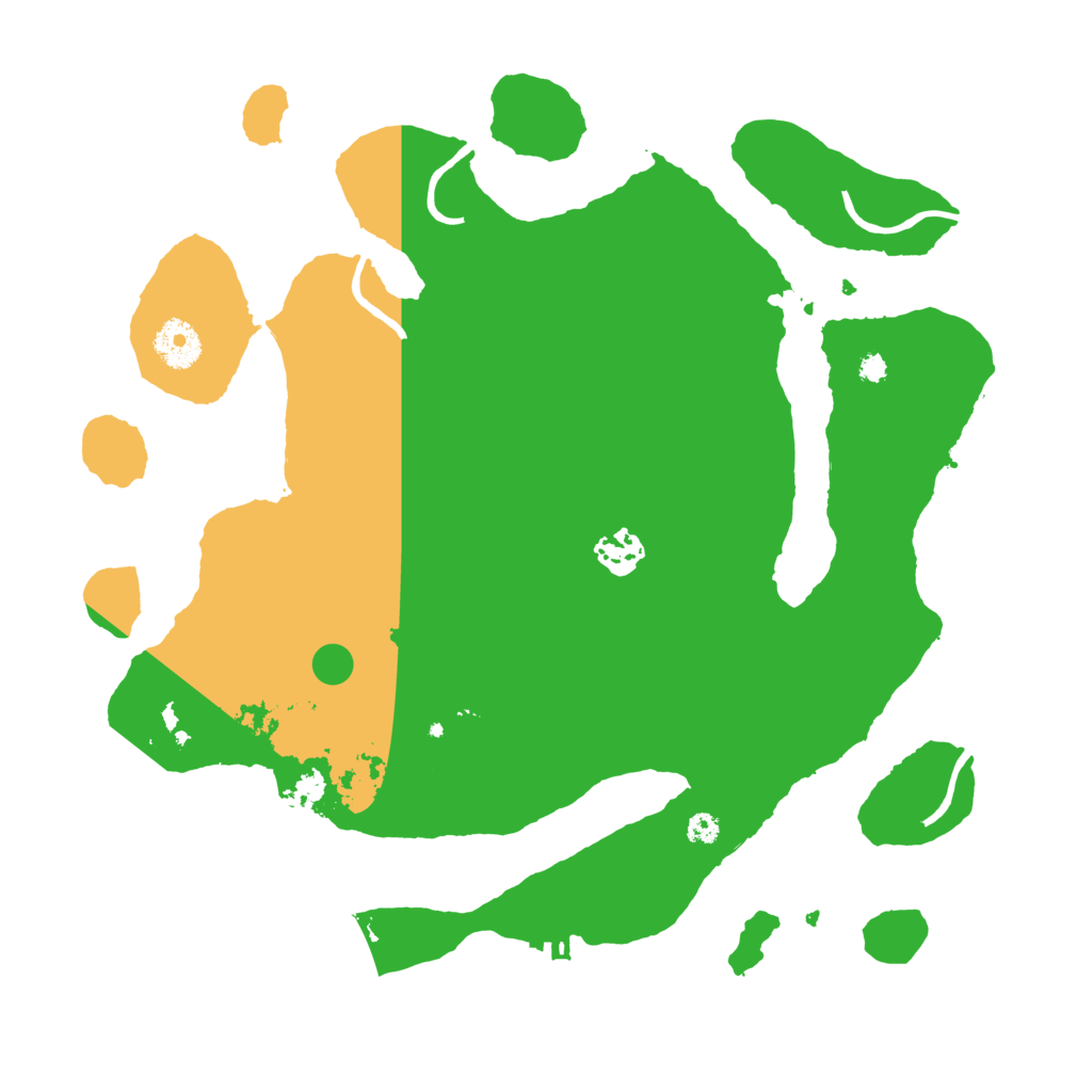 Biome Rust Map: Procedural Map, Size: 3500, Seed: 122021