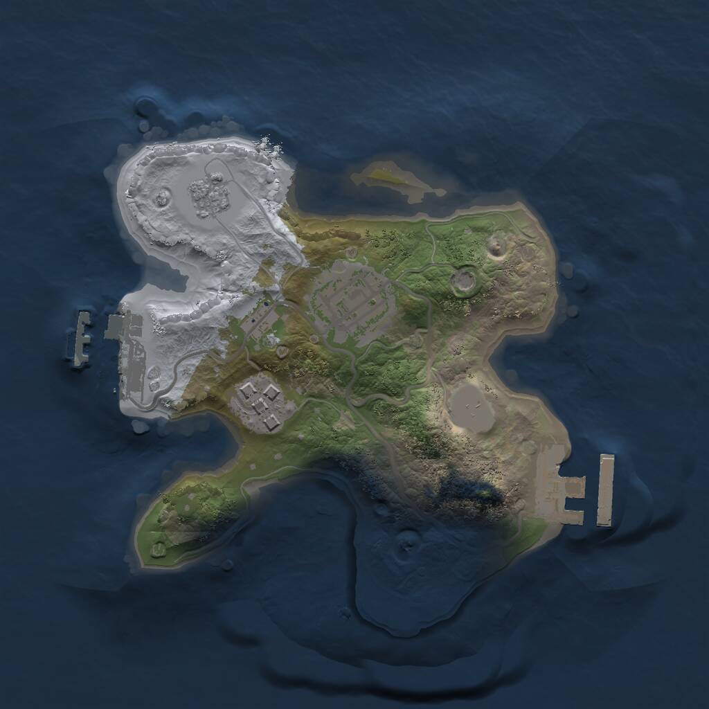 Rust Map: Procedural Map, Size: 1989, Seed: 4329492, 6 Monuments