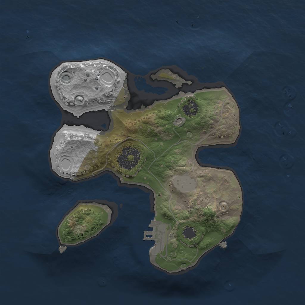 Rust Map: Procedural Map, Size: 1989, Seed: 4329492, 6 Monuments