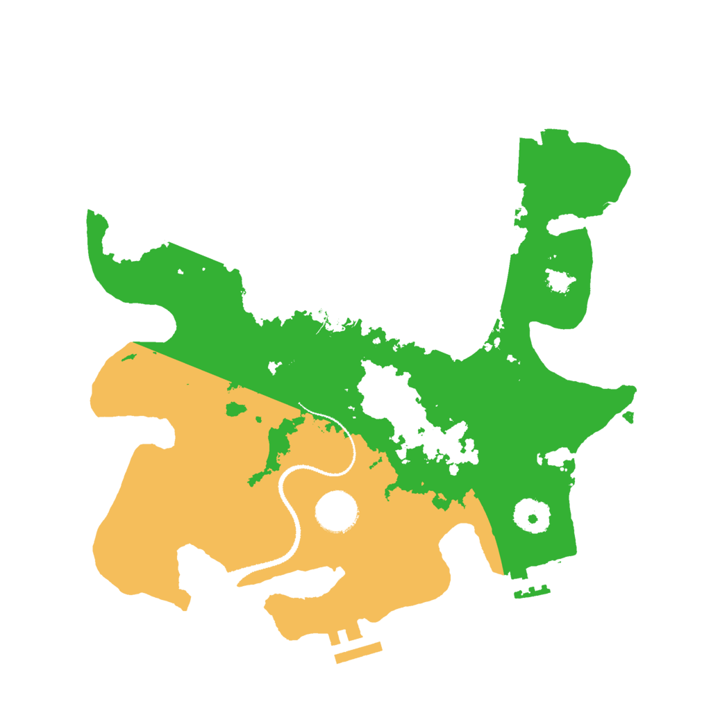 Biome Rust Map: Procedural Map, Size: 3000, Seed: 812281516