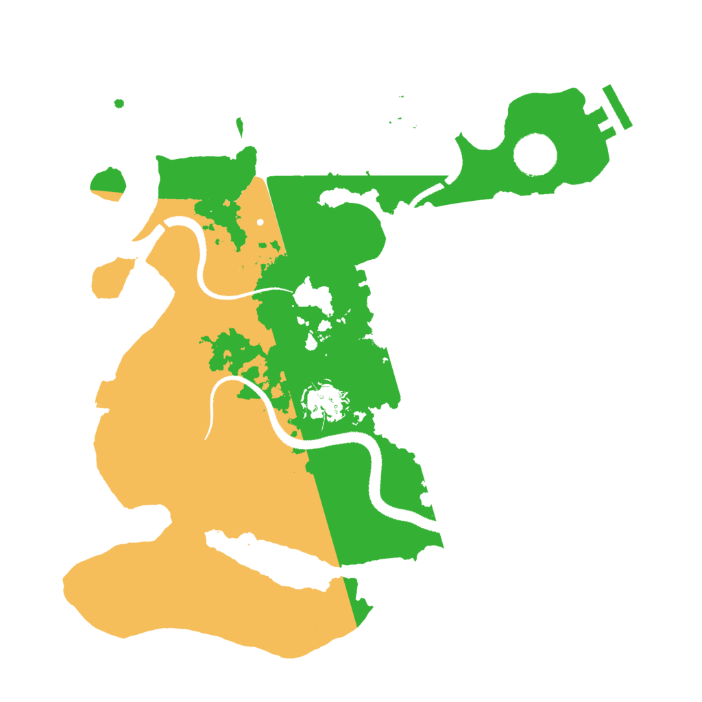 Biome Rust Map: Procedural Map, Size: 3000, Seed: 308625