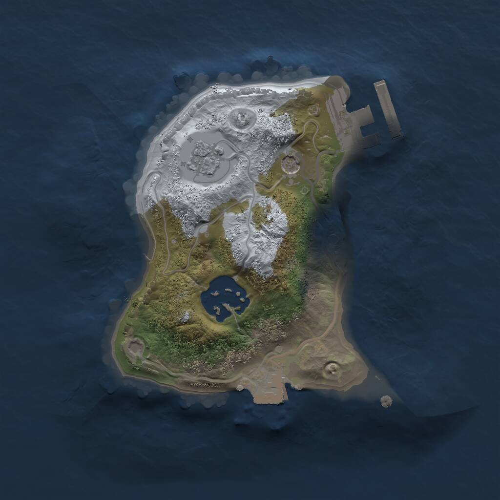 Rust Map: Procedural Map, Size: 1700, Seed: 124944479, 5 Monuments