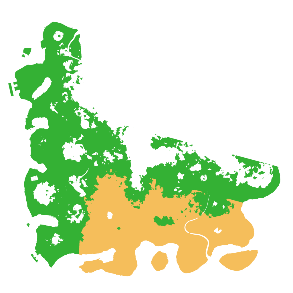 Biome Rust Map: Procedural Map, Size: 4500, Seed: 36174410