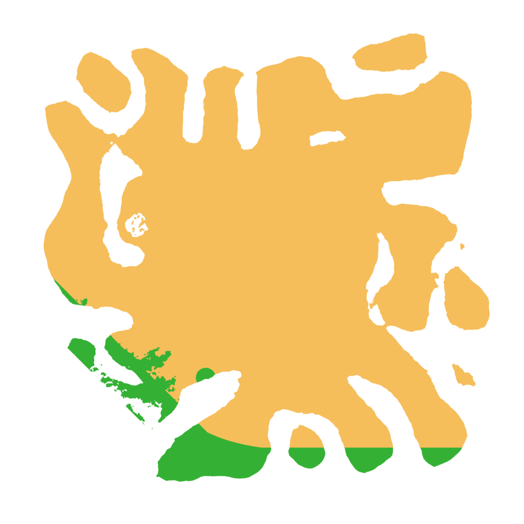 Biome Rust Map: Barren, Size: 3500, Seed: 89443014