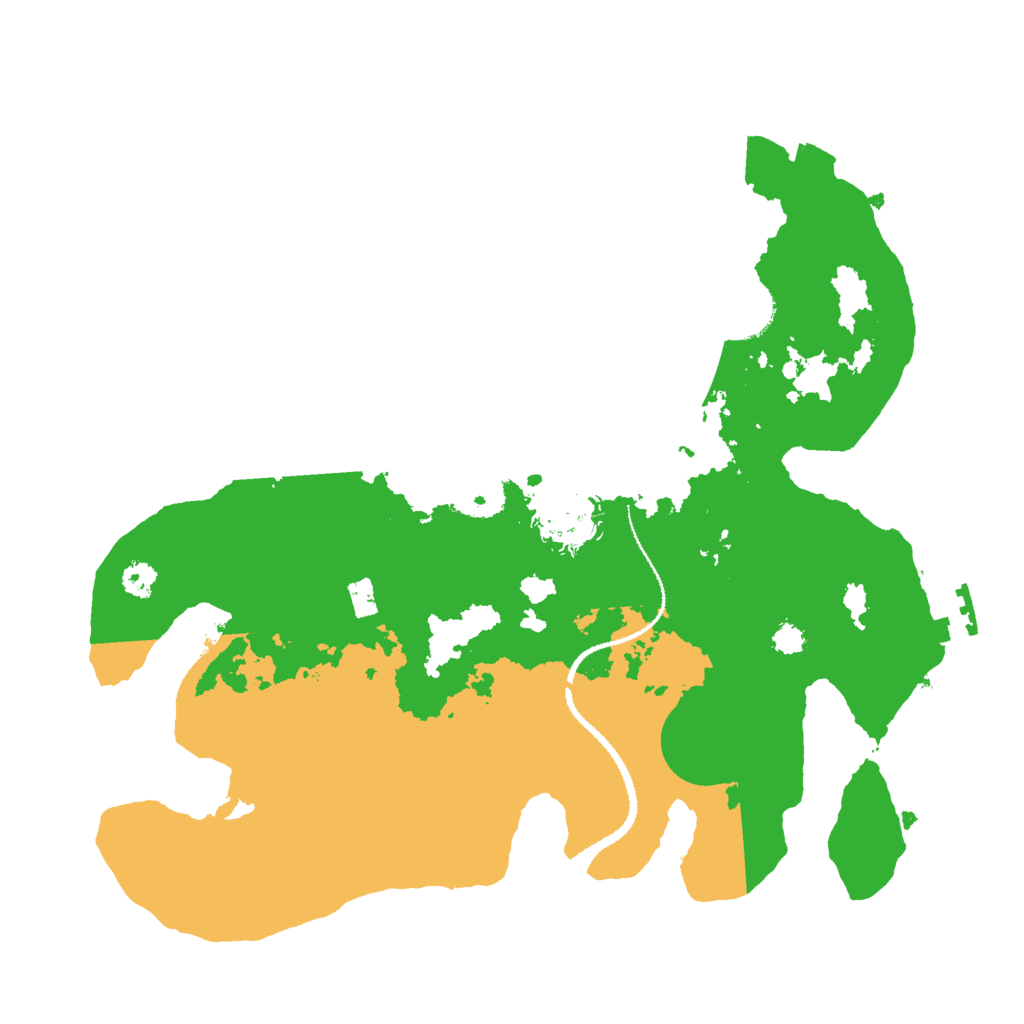 Biome Rust Map: Procedural Map, Size: 3000, Seed: 15115