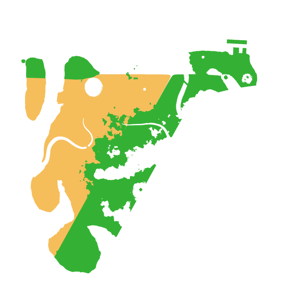 Biome Rust Map: Procedural Map, Size: 3000, Seed: 91854