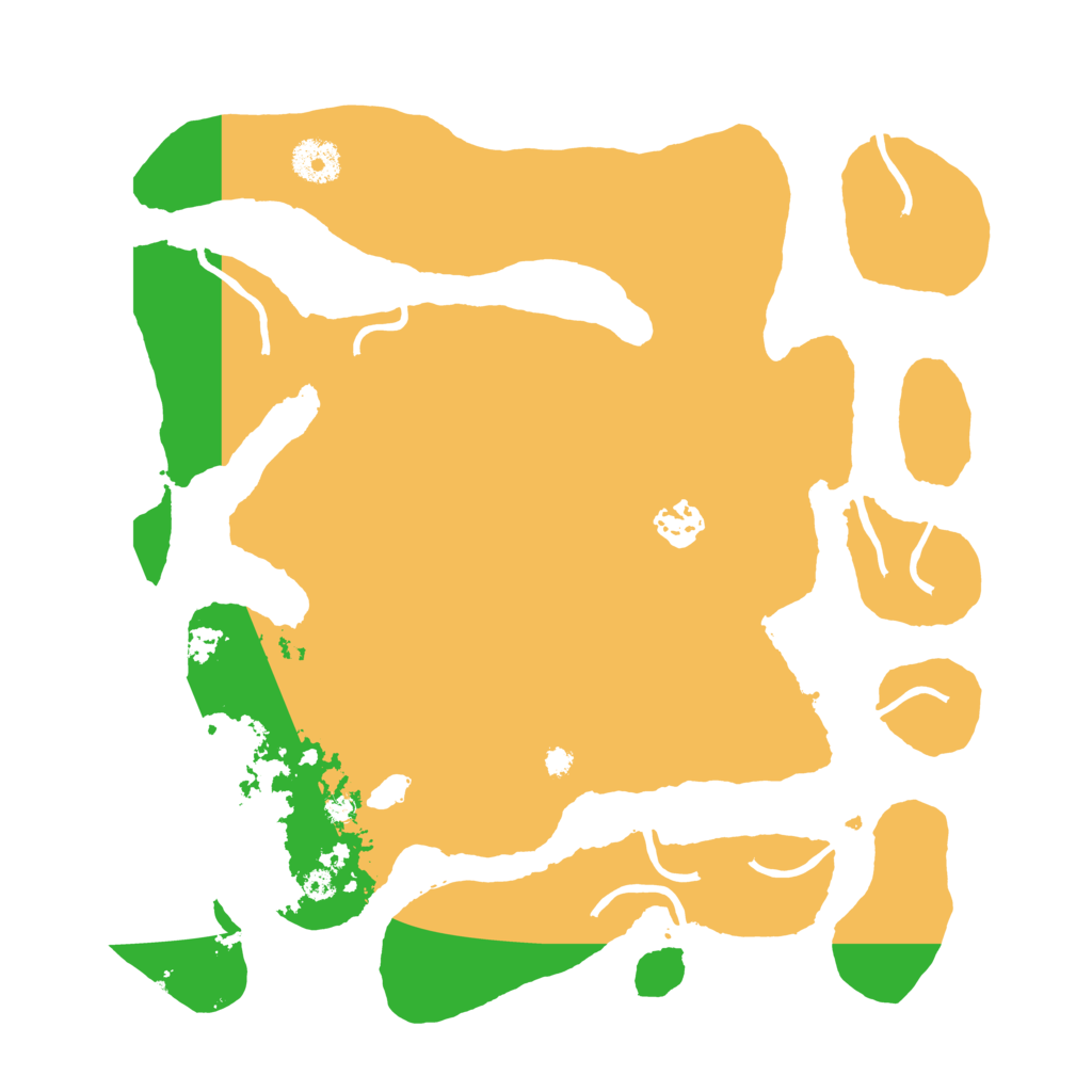 Biome Rust Map: Procedural Map, Size: 3500, Seed: 518937310
