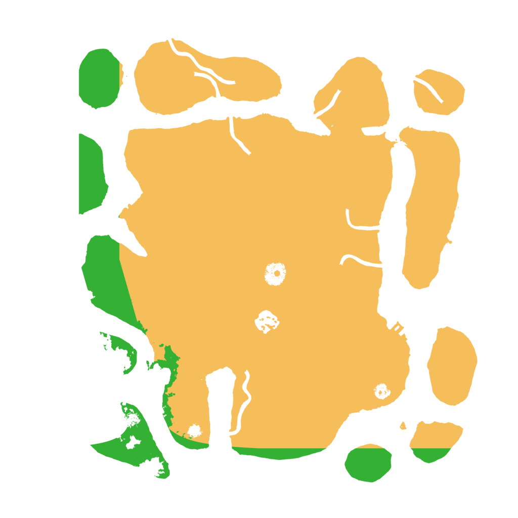 Biome Rust Map: Procedural Map, Size: 3500, Seed: 6064283