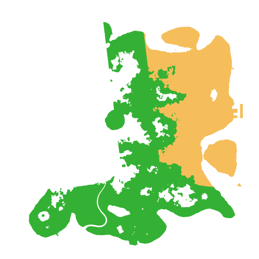 Biome Rust Map: Procedural Map, Size: 3700, Seed: 2029332908