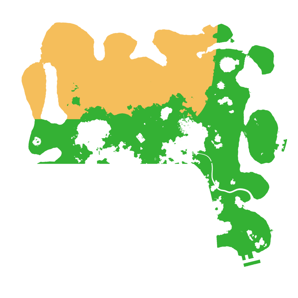 Biome Rust Map: Procedural Map, Size: 3550, Seed: 472942