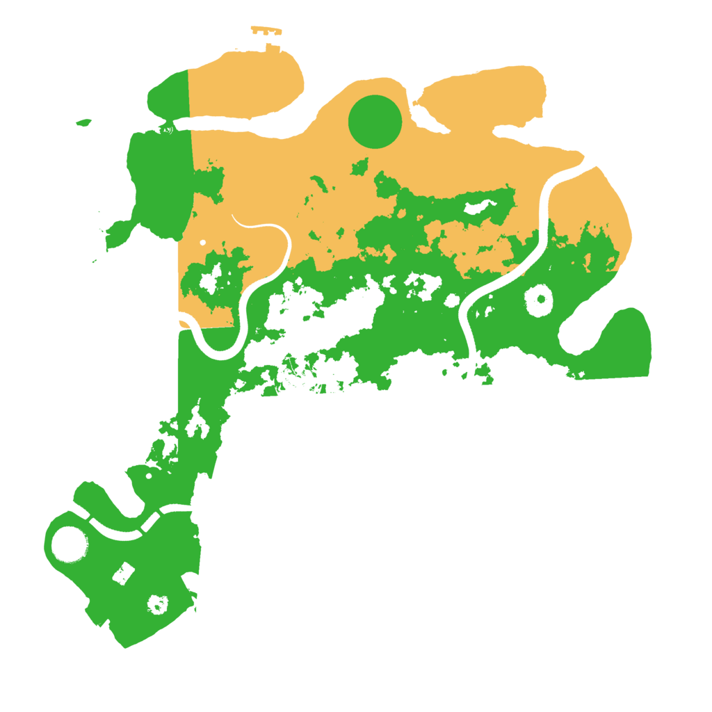 Biome Rust Map: Procedural Map, Size: 3500, Seed: 1577460708