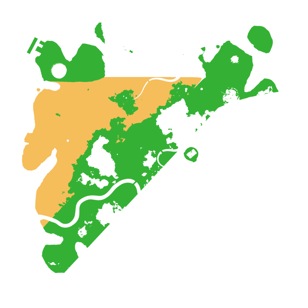 Biome Rust Map: Procedural Map, Size: 3600, Seed: 435869707