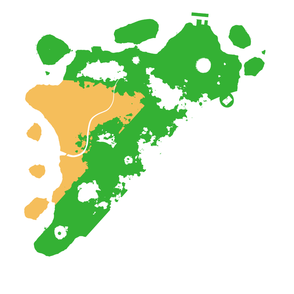 Biome Rust Map: Procedural Map, Size: 3500, Seed: 65535678