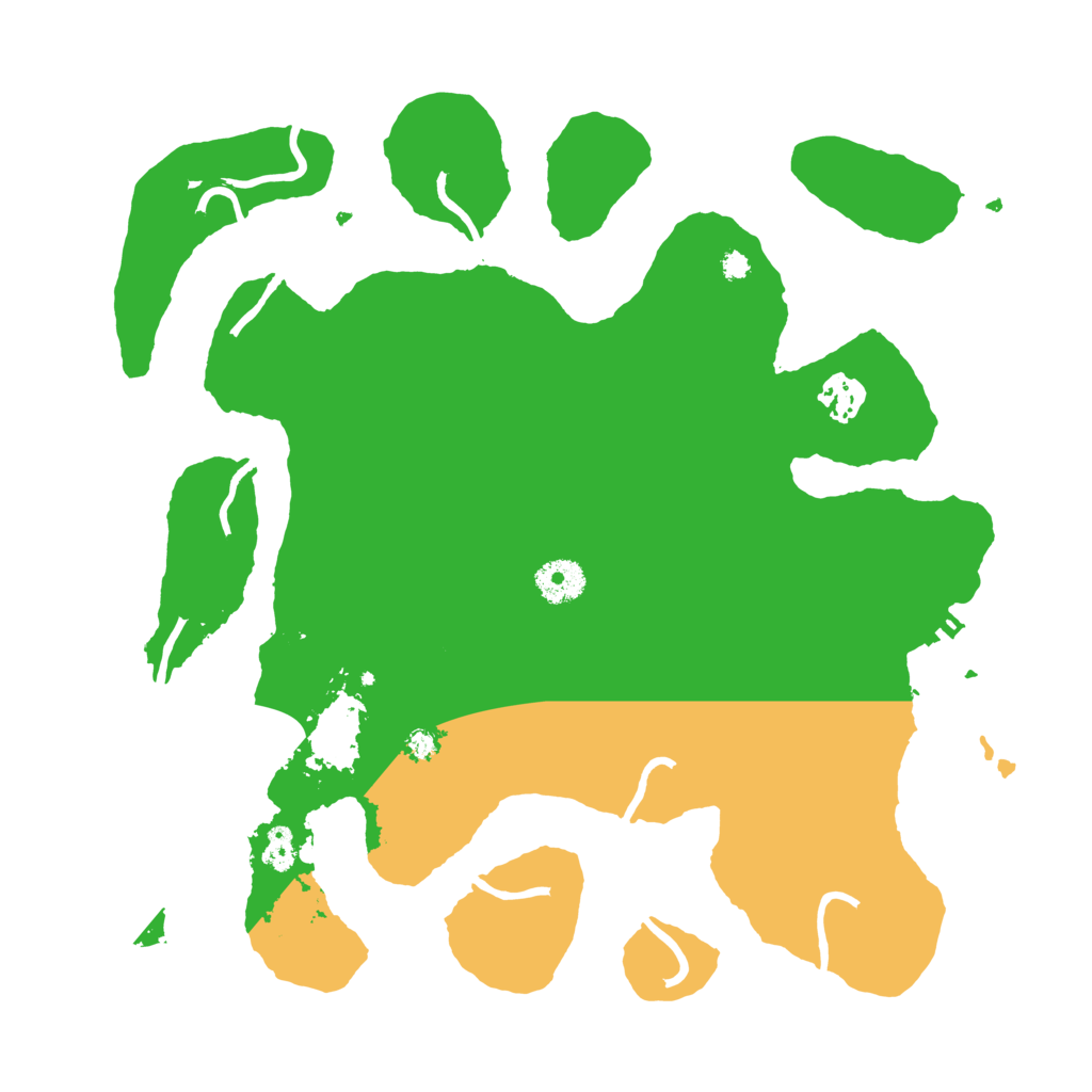 Biome Rust Map: Procedural Map, Size: 3550, Seed: 156495