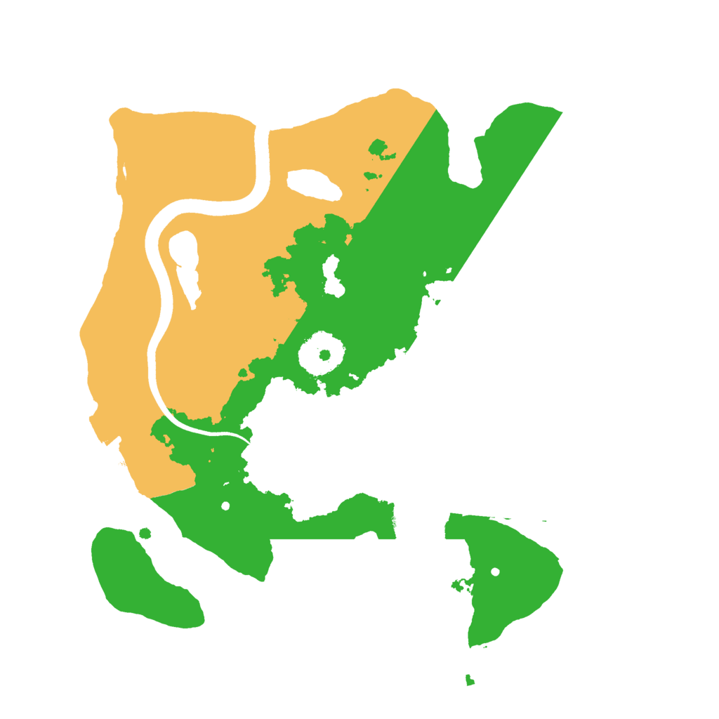 Biome Rust Map: Procedural Map, Size: 2500, Seed: 21112001