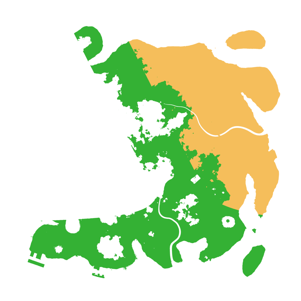 Biome Rust Map: Procedural Map, Size: 3600, Seed: 1875441207