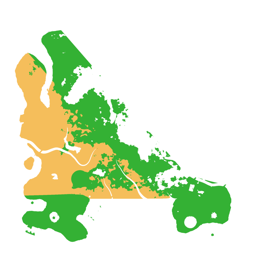 Biome Rust Map: Procedural Map, Size: 4050, Seed: 1264268180
