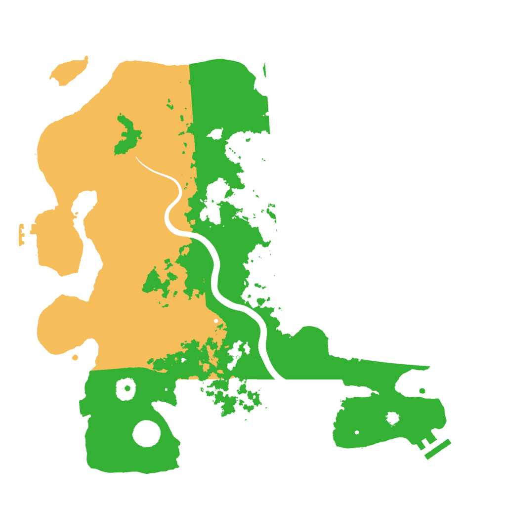 Biome Rust Map: Procedural Map, Size: 3500, Seed: 65245