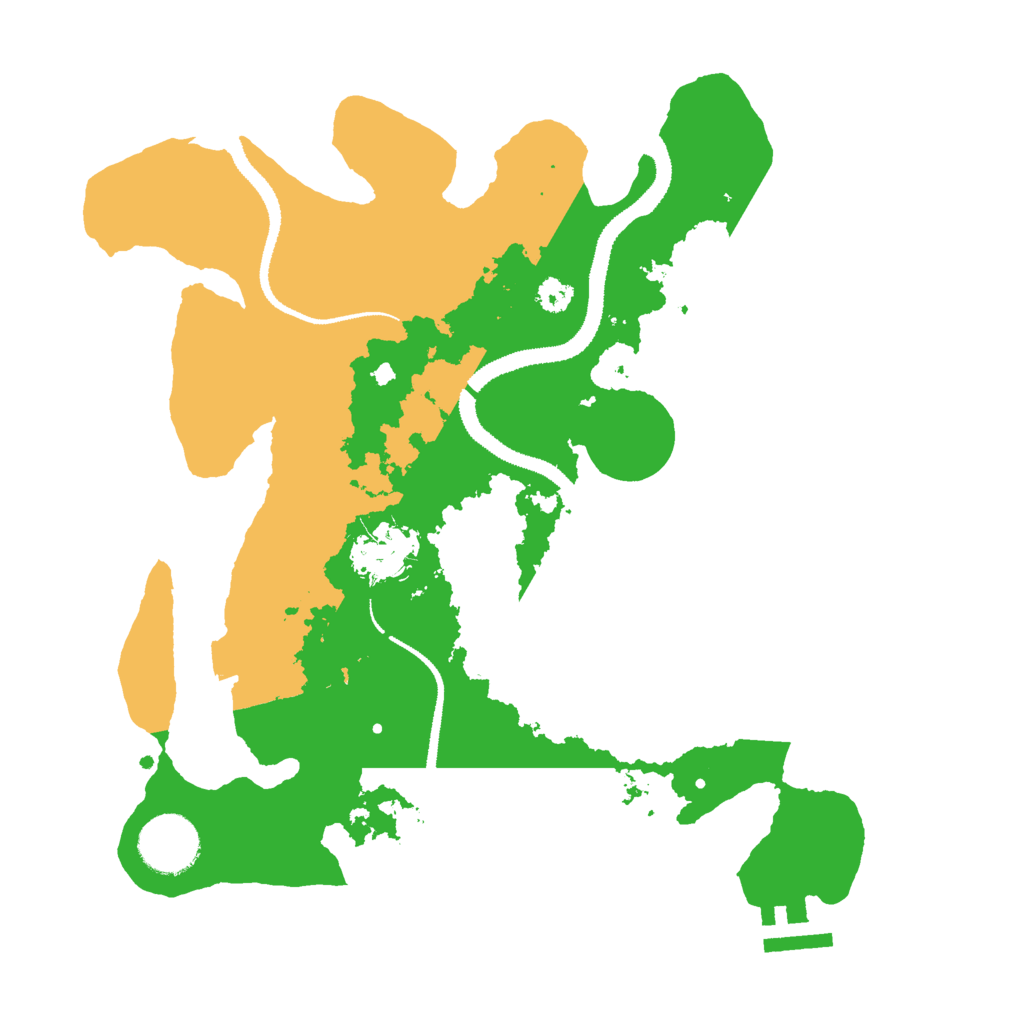 Biome Rust Map: Procedural Map, Size: 3000, Seed: 361171000