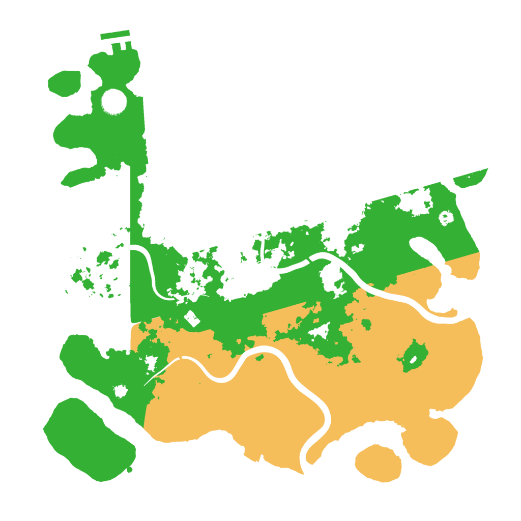 Biome Rust Map: Procedural Map, Size: 3600, Seed: 1835779481