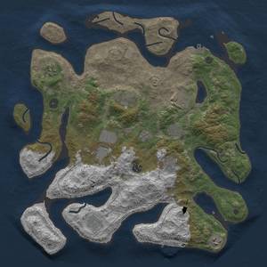 Thumbnail Rust Map: Procedural Map, Size: 4096, Seed: 2147483647, 18 Monuments