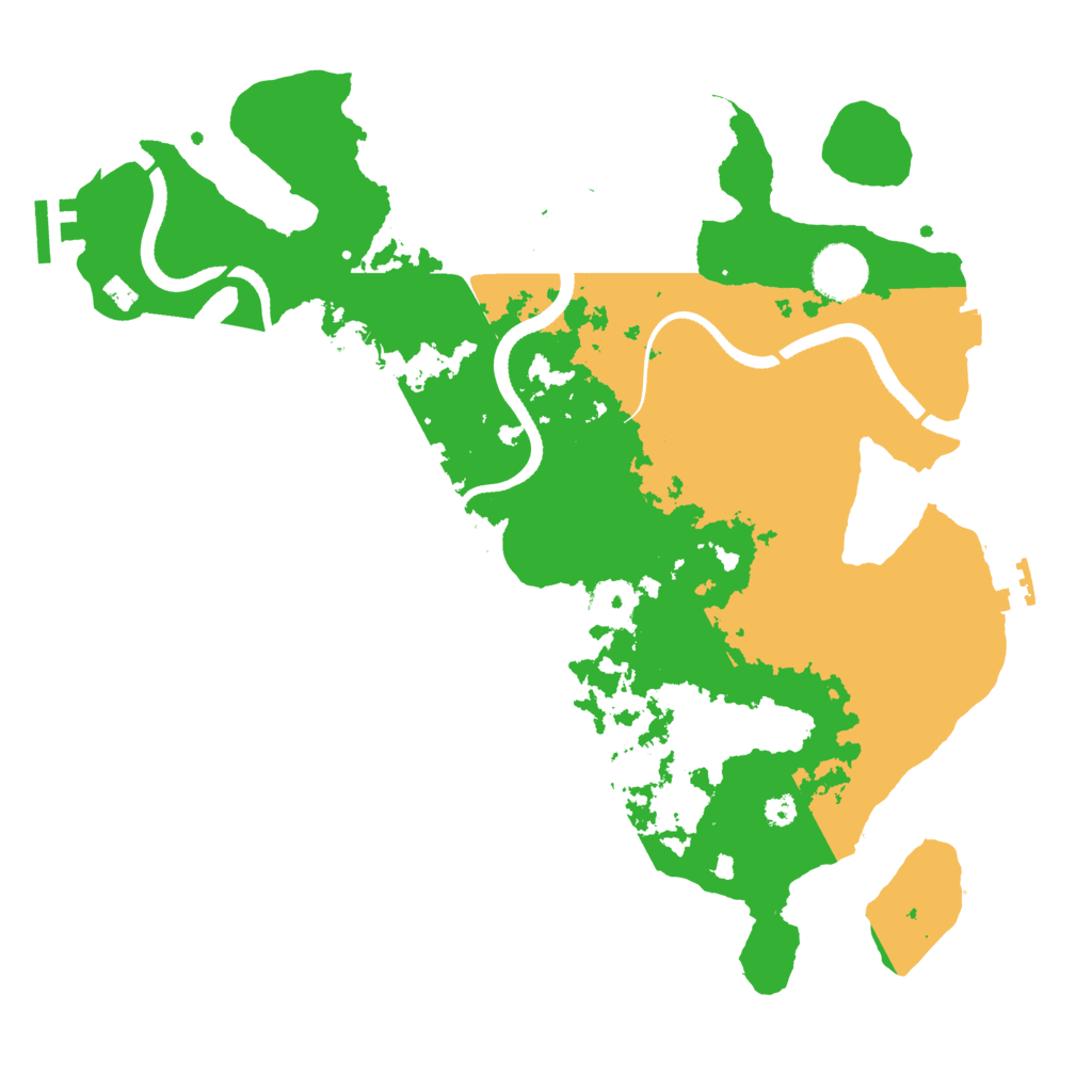 Biome Rust Map: Procedural Map, Size: 3500, Seed: 915303297