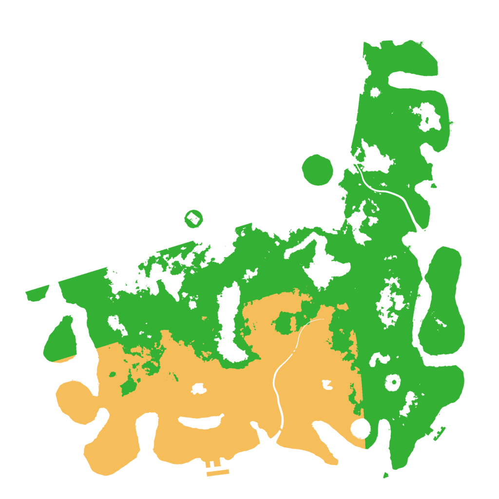Biome Rust Map: Procedural Map, Size: 4500, Seed: 654987
