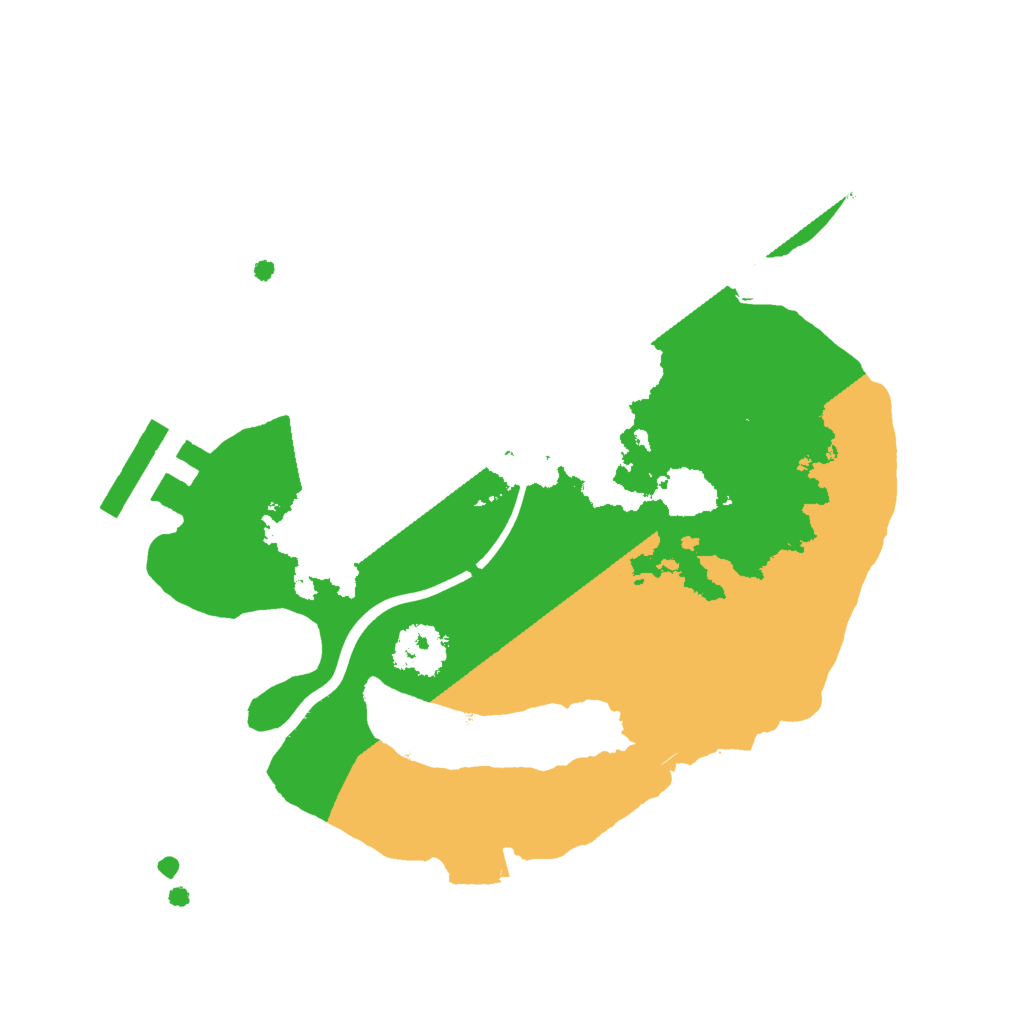 Biome Rust Map: Procedural Map, Size: 2000, Seed: 31915