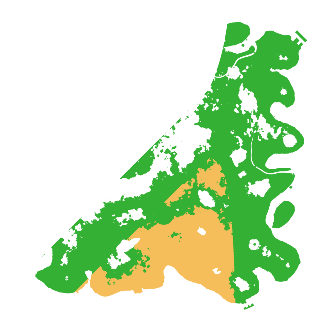 Biome Rust Map: Procedural Map, Size: 4500, Seed: 1201056853