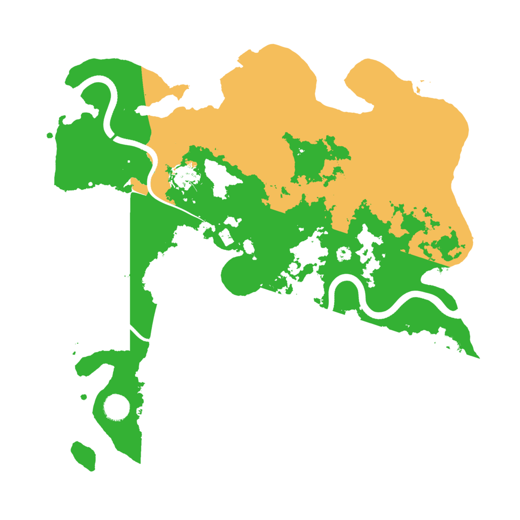 Biome Rust Map: Procedural Map, Size: 3500, Seed: 4562134